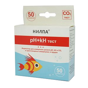 Тест НИЛПА pH+kH для измерения уровня pH, KH и CO2 в воде