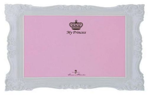 Коврик TRIXIE My Princess под миску, пластик, 44х28 см, розовый