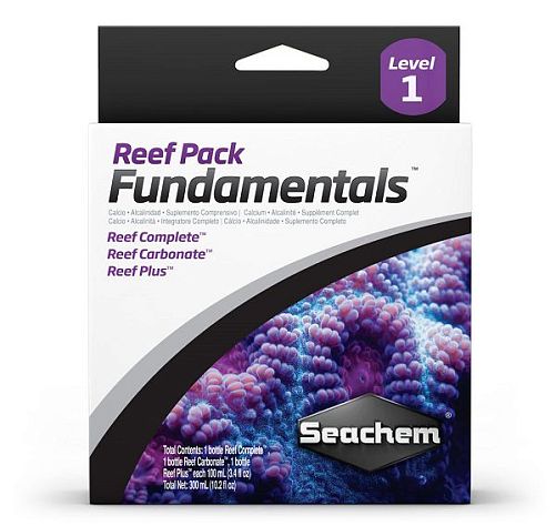 Комплекс препаратов Seachem Reef Pack:Fundamentals для рифовых аквариумов, 3x100 мл