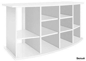 Подставка без дверок Biodesign ПАНОРАМА 600&nbsp;черная шагрень, влагостойкая плита ЛДСП 16/22&nbsp;мм, 161х66&times;82&nbsp;см