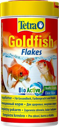 Основной корм Tetra GoldFish для золотых рыбок, хлопья 250 мл