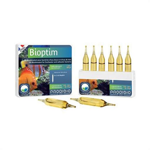 Добавка Prodibio Bioptim Fresh&Salt для морского и пресноводного аквариума, 6 шт.