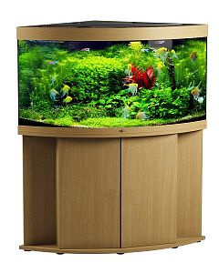 Пресноводный аквариум с&nbsp;тумбой STELLEX AQUA 400, угловой, 400&nbsp;л, 91х91&times;150&nbsp;см