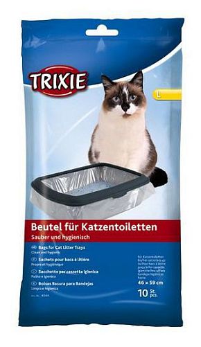 Пакеты TRIXIE уборочные для кошачьих туалетов L: 46x59 см, 10 шт.