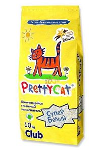 Наполнитель PrettyCat Супер белый бентонитовый комкующийся для кошачьего туалета