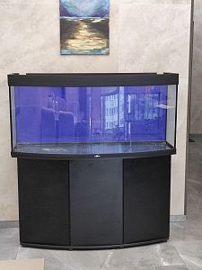 Аквариум б/у дуговой BIODESIGN ПАНОРАМА 280 (270&nbsp;л) с&nbsp;тумбой и&nbsp;комплектом оборудования