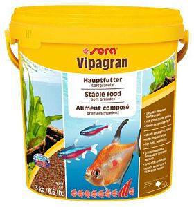 Основной корм Sera VIPAGRAN для всех видов рыб, гранулы 10 л