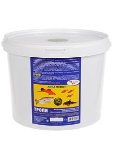 Корм ежедневный Аква Меню Тропи для всех видов аквариумных рыб, хлопья, 11 л, 2 кг