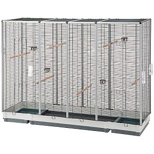 Клетка Ferplast ESPACE 200 универсальная для птиц и грызунов, черная, 202х62×153 см