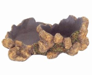 Камень-поилка-кормушка Aqua-Pro для рептилий, L210 x W165 x H80 мм