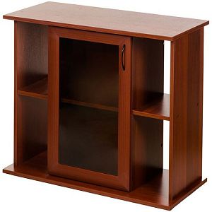 Тумба под аквариум LUX 120&nbsp;л, прямая, ДСП с&nbsp;1&nbsp;тонированной стеклянной дверцей МДФ, итальянский орех