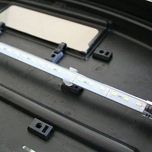 Аквариум КЛАССИК 50R черный, панорамный, светильник LED 8,1 Вт, комплект оборудования