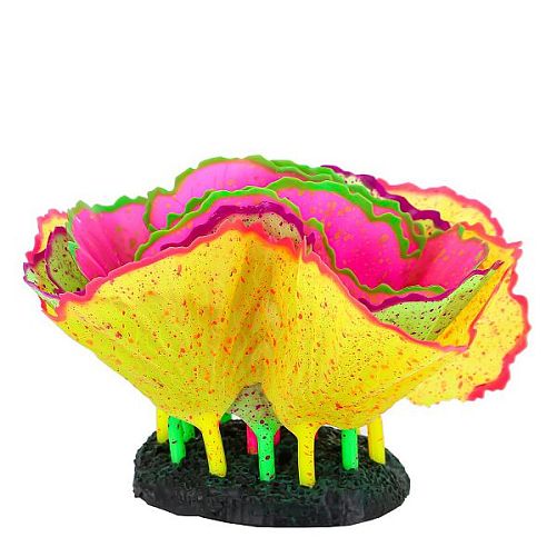 Флуоресцентная декорация GLOXY Морской салат разноцветный, 11x8x12 см
