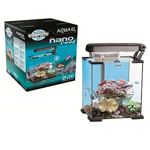 Морской рифовый аквариум NANO REEF LEDDY TUBE черный, 30 л