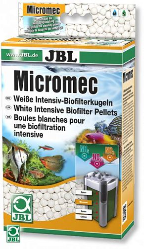 Бионаполнитель JBL Micromec шарики из спеченного стекла, 650 г на 200 л