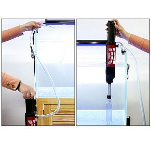 Сифон SUNSUN HXS-01&nbsp;с&nbsp;электроприводом и&nbsp;сетевым шнуром, насос 6&nbsp;Вт, 350&nbsp;л/ч