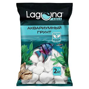Грунт Laguna галька белая, 2&nbsp;кг, 20&minus;30&nbsp;мм