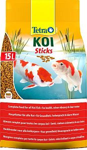 Корм Tetra Pond KoiSticks для прудовых рыб, гранулы для роста, 15 л