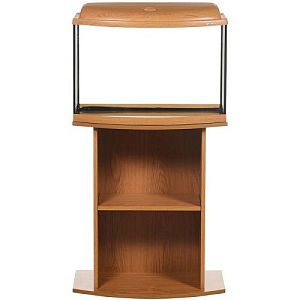 Тумба AquaPlus фигурная, дуб, открытая, 60х30&times;70&nbsp;см