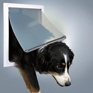 Дверца TRIXIE для собак, 2 функции, 30,8×38 см, пластик, белый