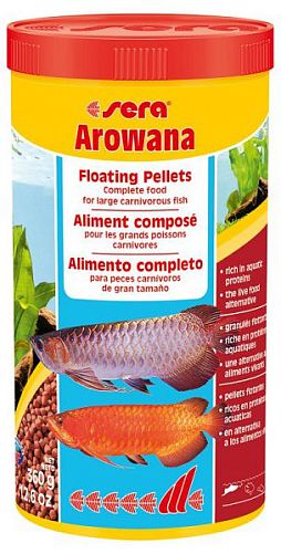 Sera Arowana корм для крупных плотоядных рыб, гранулы 1 л Sera Arowana корм для крупных плотоядных рыб, гранулы 1 л