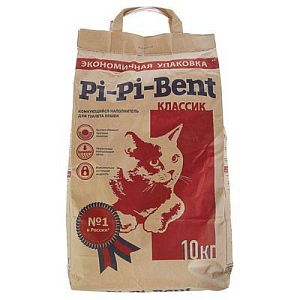 Наполнитель Pi-Pi-Bent Classik бентонитовый комкующийся для кошачьего туалета