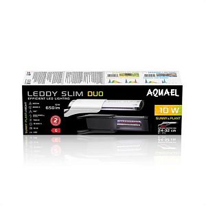 Светильник светодиодный Aquael LEDDY SLIM DUO 10W SUNNY-PLANT&NIGHT черный, 10&nbsp;Вт