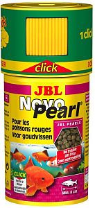 JBL NovoPearl CLICK корм для золотых рыб, в банке с дозатором, гранулы 100 мл (35 г)