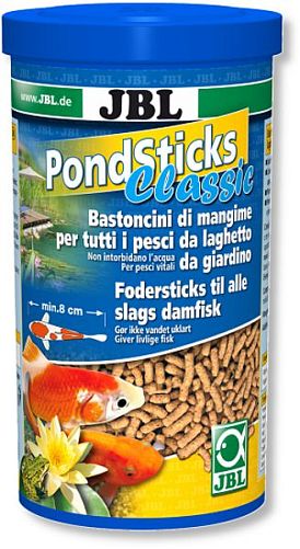 JBL Pond Sticks Classic классический корм для прудовых рыб, палочки 1 л