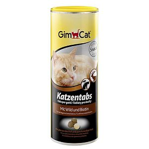 Лакомство Gimcat «Katzentabs» витаминное для кошек, дичь и биотин, 710 шт.