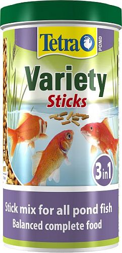TetraPond Variety Sticks bucket корм для всех видов прудовых рыб, смесь палочек 1 л