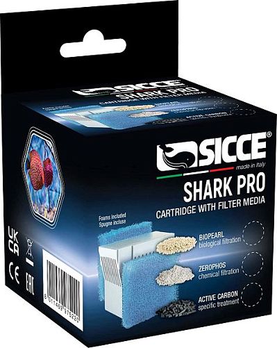Фильтровальный картридж с губкой SICCE Hyperbio для фильтра Shark PRO, биошарики