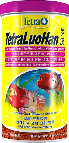 TetraLuo Han Large Pellets специальный корм для цихлид фловерхорнов, гранулы 1 л