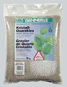 Аквариумный грунт Dennerle Kristall-Quarz, гравий 1&minus;2&nbsp;мм, природный белый, 5&nbsp;кг