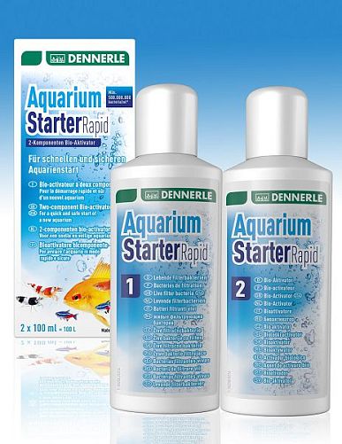 Добавка для запуска аквариума Dennerle Aquarium Starter Rapid двухкомпонентная на 100 л, 200 мл