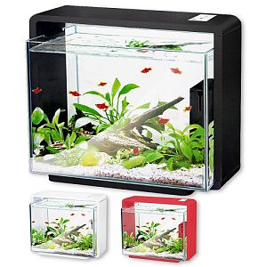 Аквариум Hailea прямоугольный+ фильтр RP-200, 40&nbsp;л, черный