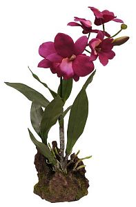 Lucky Reptile искусственное растение для террариума, Орхидея пурпурная, 35 см