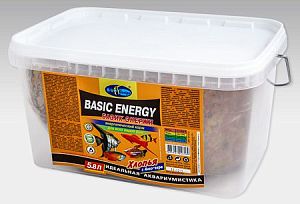 Корм Biodesign БАЗИК ЭНЕРЖИ высокопротеиновый для всех видов рыб, хлопья 5,8 л