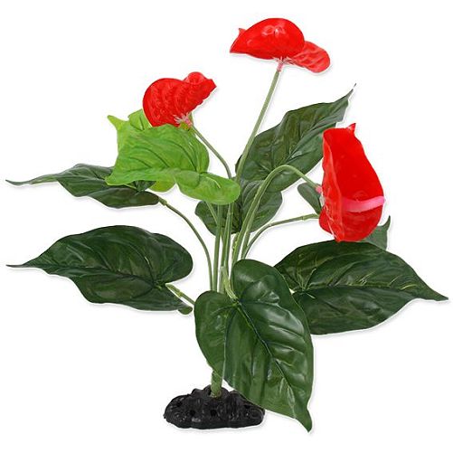 Растение пластиковое Repti Planet Антуриум цветущий, 40 см