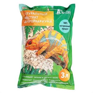 Субстрат Gloxy «Щепа бука» для террариумов, 3 л