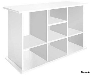 Подставка без дверок Biodesign АТОЛЛ 400&nbsp;чёрная шагрень, влагостойкая плита ЛДСП 16/22&nbsp;мм, 131х51&times;82&nbsp;см