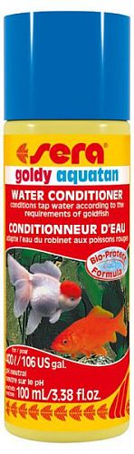 Sera Aquatan Goldy кондиционер для подготовки воды в аквариумах с золотыми рыбками, 100 мл