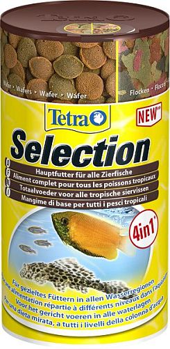 Tetra Selection корм 4 в 1 для разных видов аквариумных рыб, 100 мл