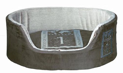 Лежак TRIXIE Best of all Breeds, 70х55 см, темно-серый, светло-серый