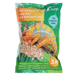 Субстрат Gloxy «Щепа ольхи» для террариумов, 3 л