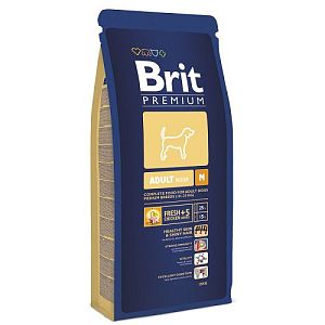 Корм Brit Premium Adult M для взрослых собак средних пород