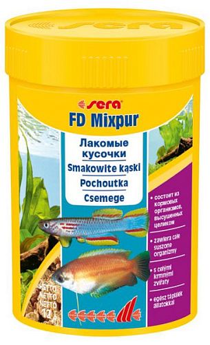 Sera FD MIXPUR деликатесная кормовая смесь для разных видов рыб, 100 мл