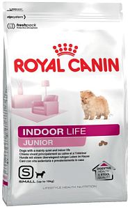 Корм Royal Canin INDOOR LIFE JUNIOR для щенков в возрасте 2−10 месяцев, 500 г
