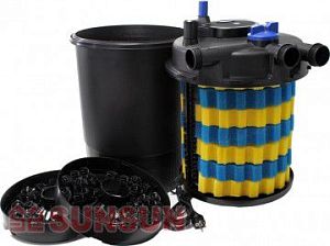 Фильтр прудовый напорный SUNSUN CPF-30000&nbsp;с&nbsp;UV-стерилизатором, обратной промывкой, 75&nbsp;л, 12&thinsp;000&nbsp;л/ч, UV-55&nbsp;Вт