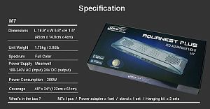 Светильник светодиодный Aquanest M<sup>7</sup>&nbsp;II&nbsp;Aquarium light полного спектра для рифовых аквариумов, 200&nbsp;Вт